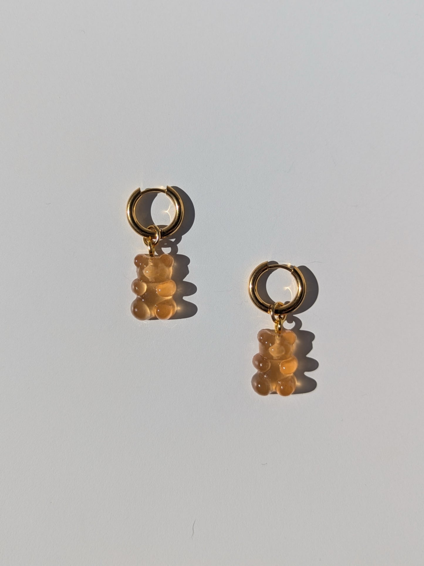 Yummy Gummy Bear Charm Pair - Tangerine