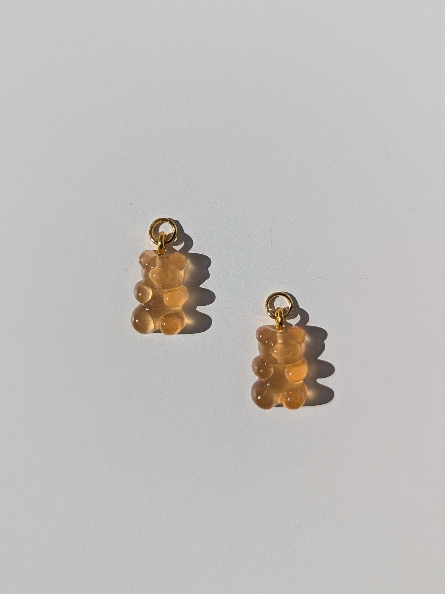 Yummy Gummy Bear Charm Pair - Tangerine