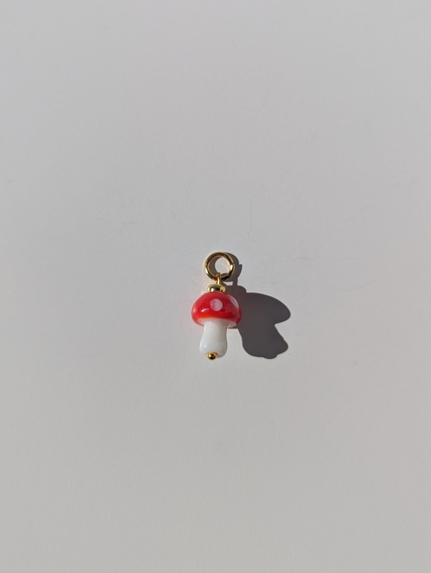 Single Mushroom Charm - Red