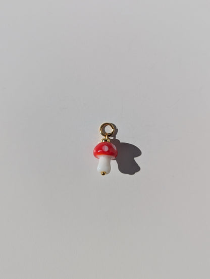 Single Mushroom Charm - Red